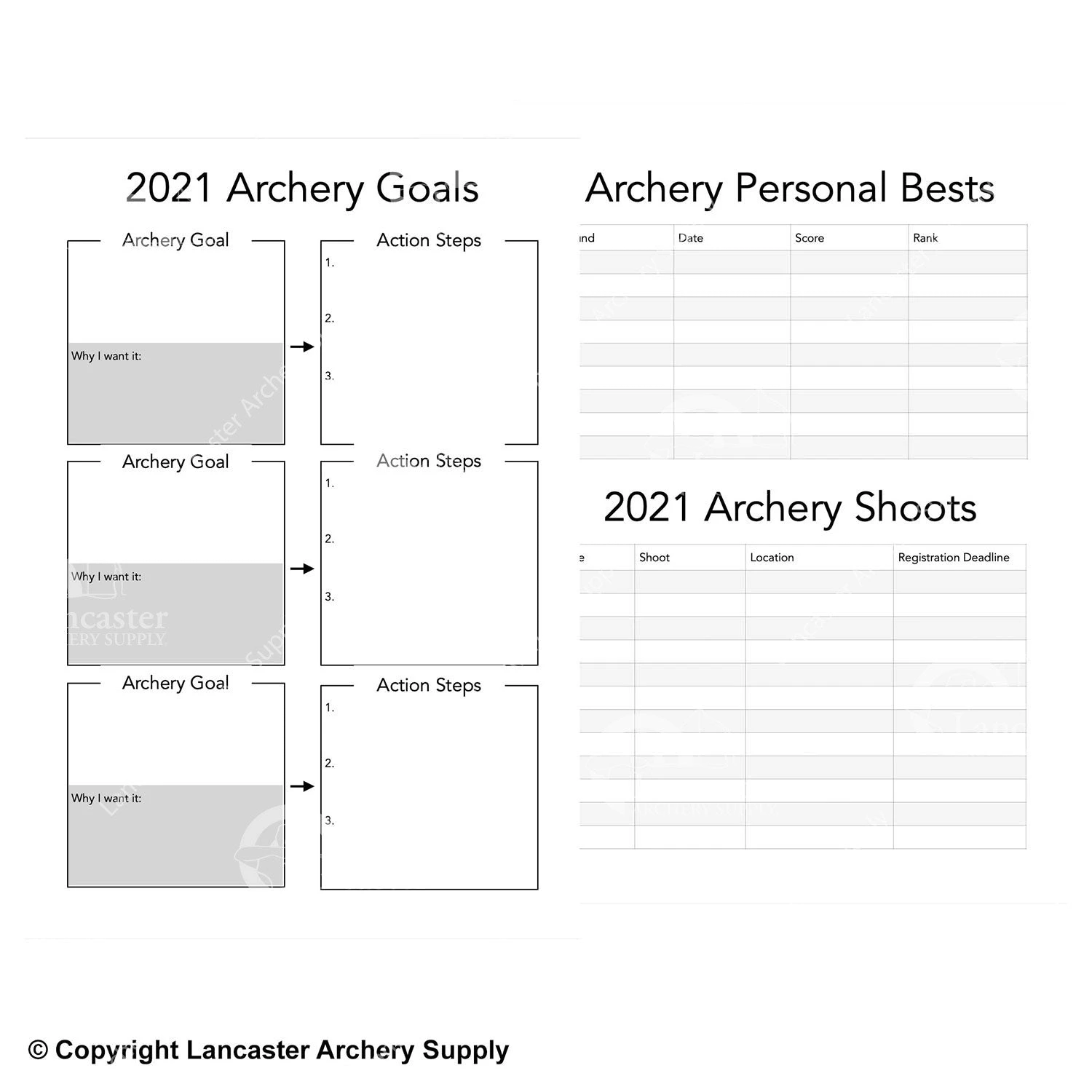 2021 Kaminski Archery Performance Planner - Image 3